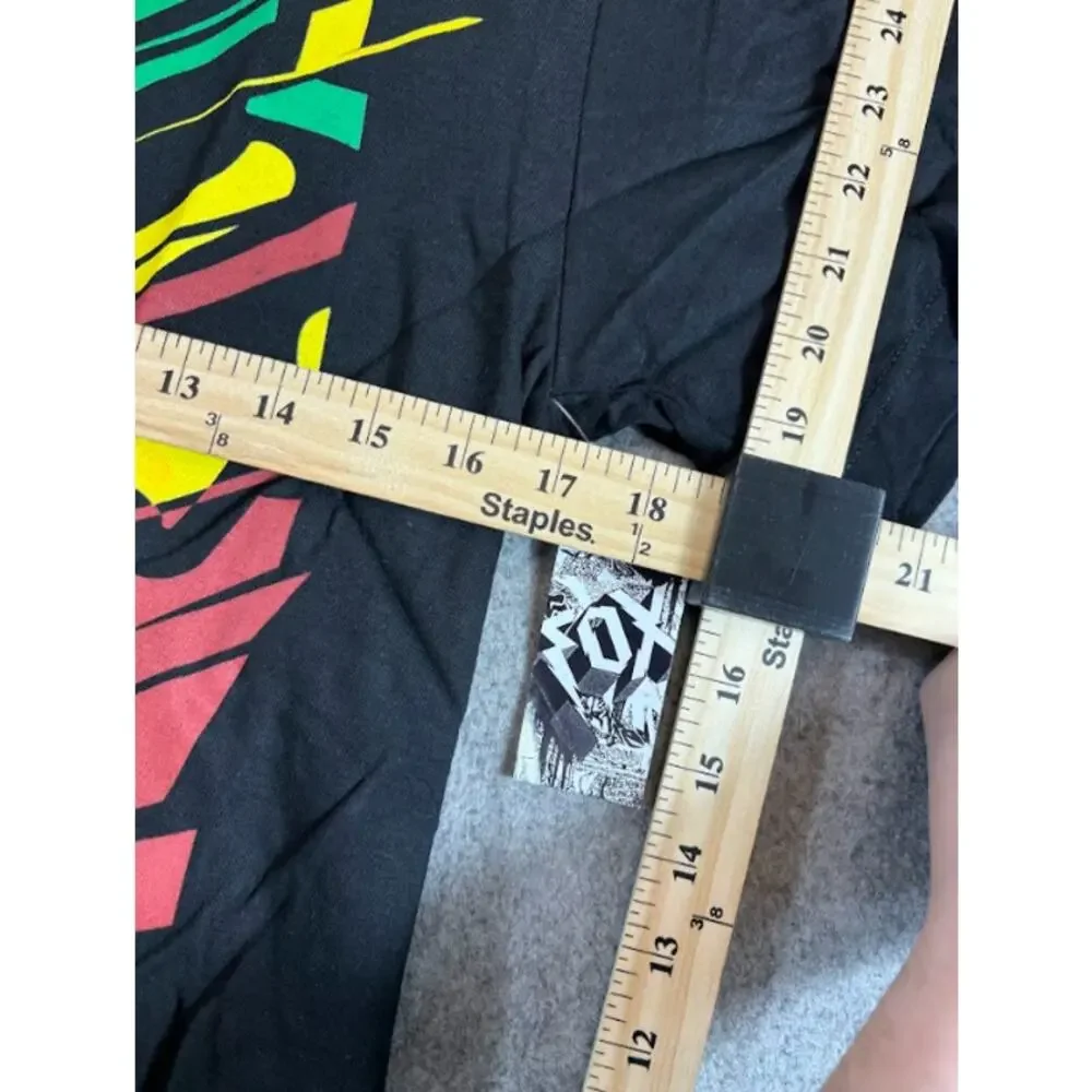 Fox Racing Graphic Tee Shirt Mens Small Black Motocross Biker Streetwear Y2K NWT - Picture 4 of 6